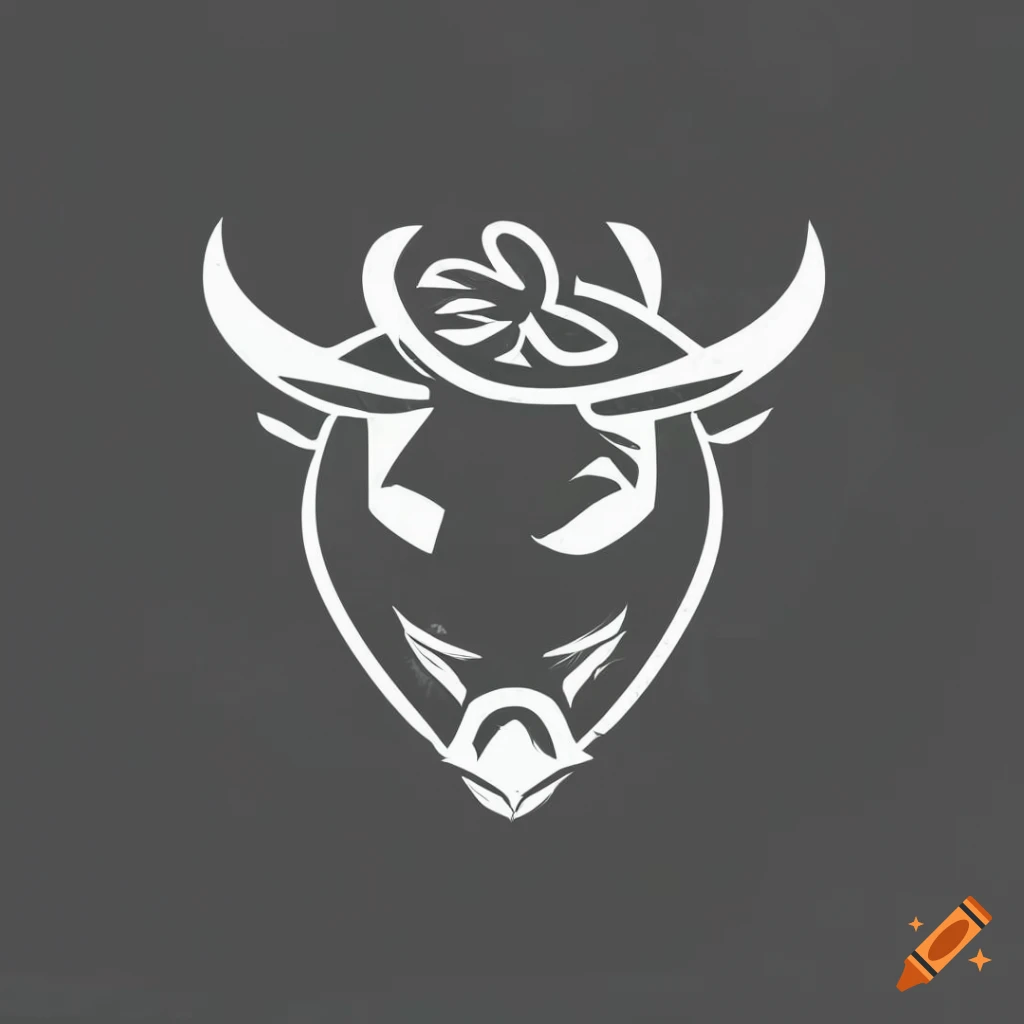 Wild Animal Bull Face Logo Silhouette Concept Illustration 8100640 Vector  Art at Vecteezy