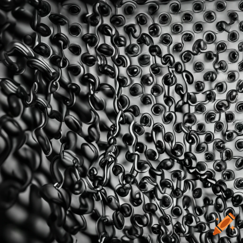 Black chain wall hanging from ceiling on Craiyon