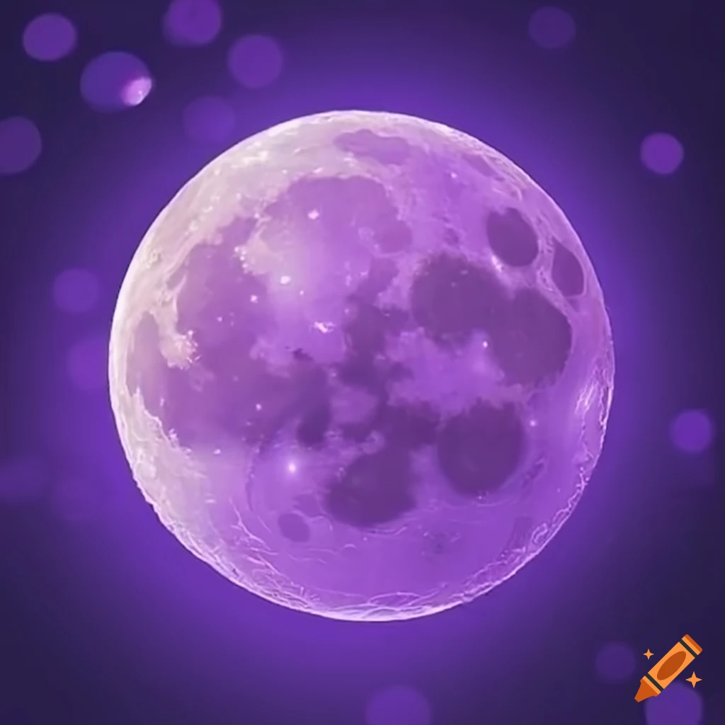 Bronze/Purple Sparkling Moon And Stars Face Effect