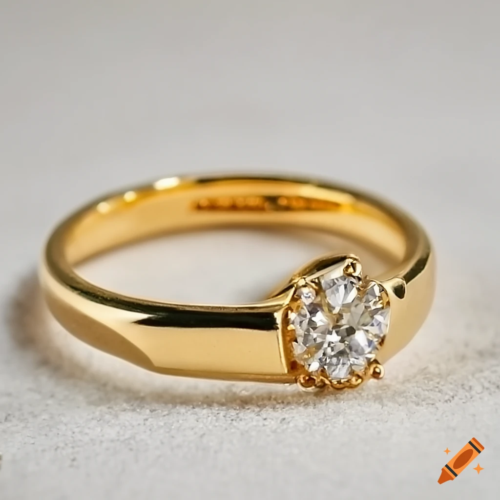 Single Round Diamond Narrow Crest Ring - Amanda Hagerman Jewelry
