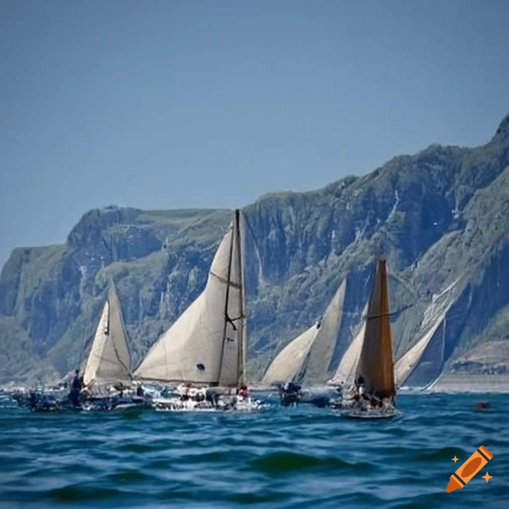sailboat race in Port de Saint Malot