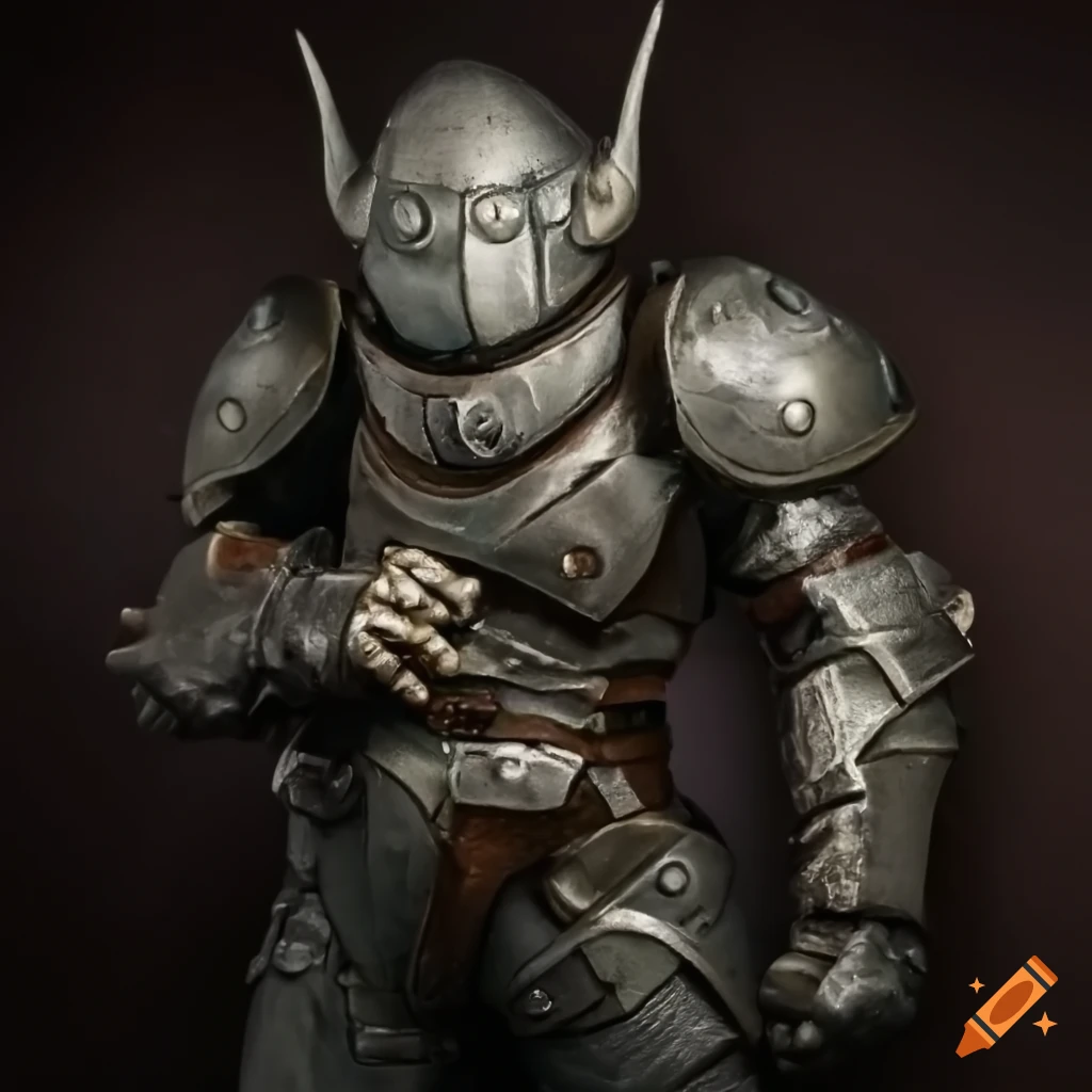 Goblin in power armor with gauntlets