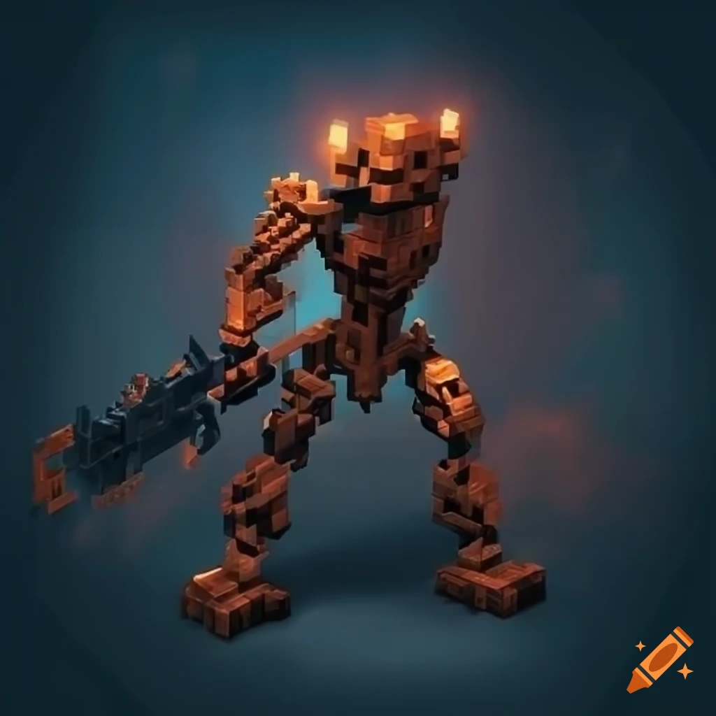 Isometric Kitbash Ranked skywars on Craiyon