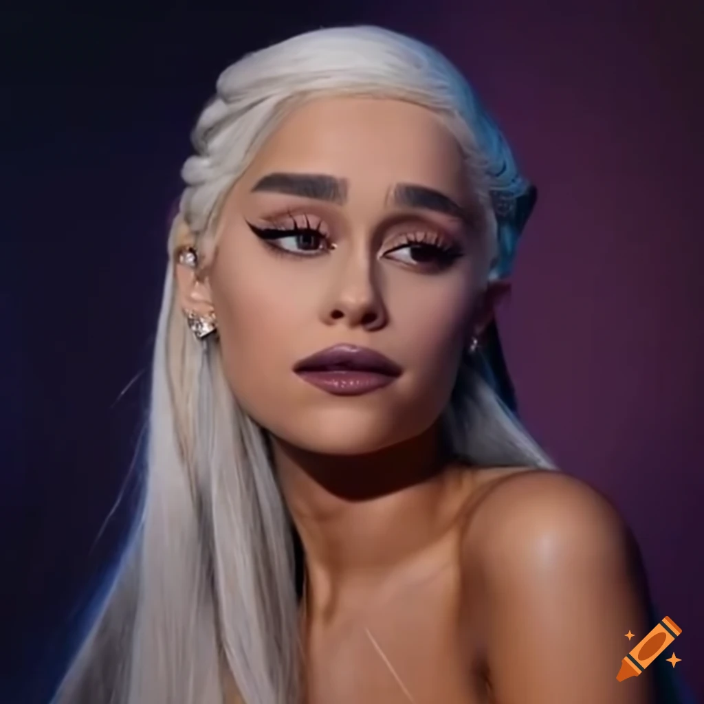 Ariana grande with daenerys stormborn inspired look