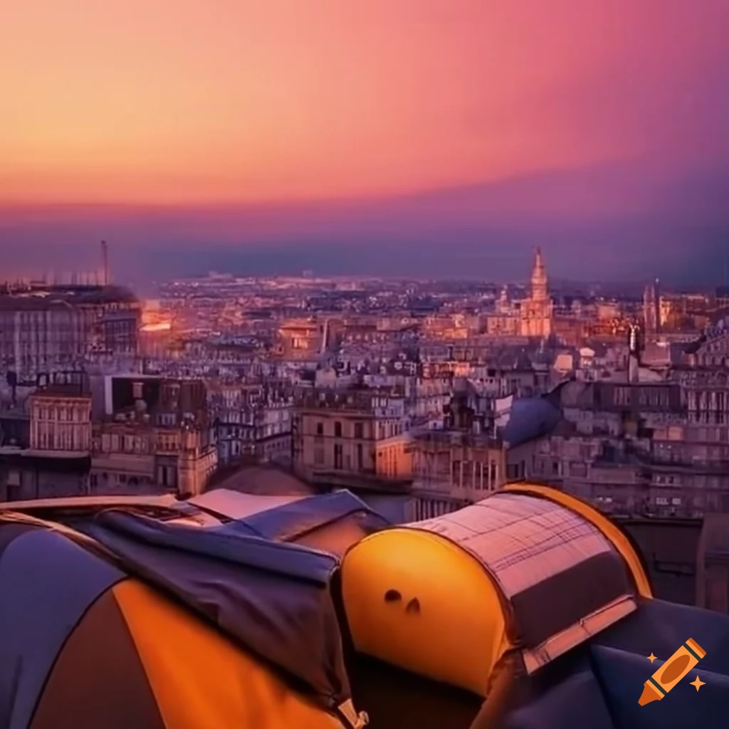 rooftop sleeping pods with panoramic views of Paris