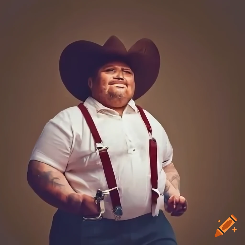 portrait of a smiling Mexican strongman