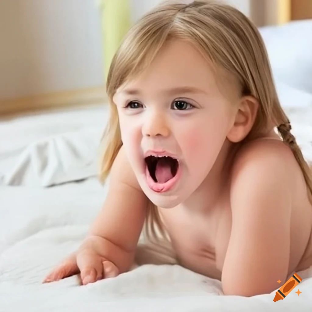 cute toddler girl enjoying a popsicle before bedtime