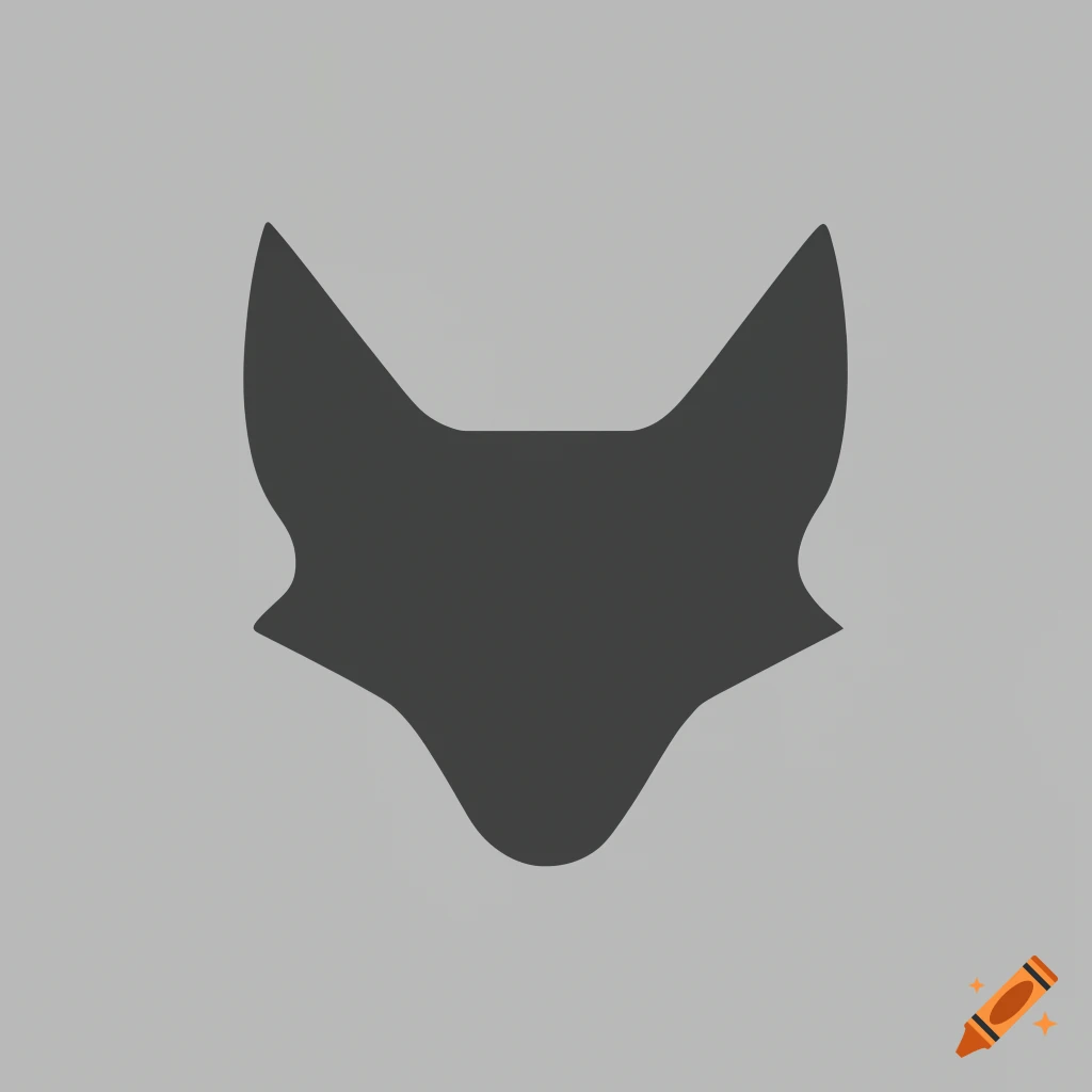 minimalistic aztec-style wolf icon