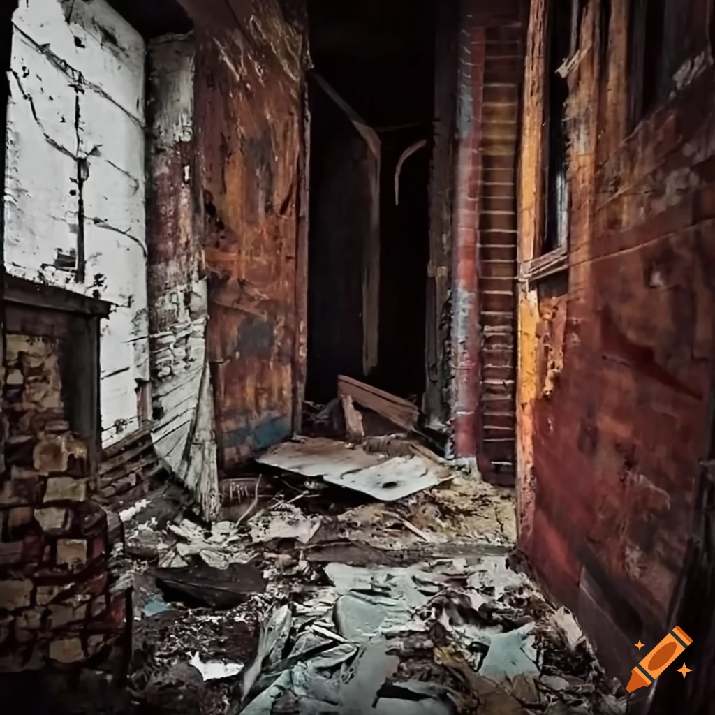 urban exploration of a decaying old house