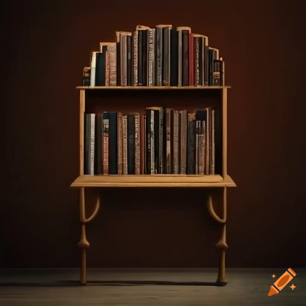 bookshelf in a library