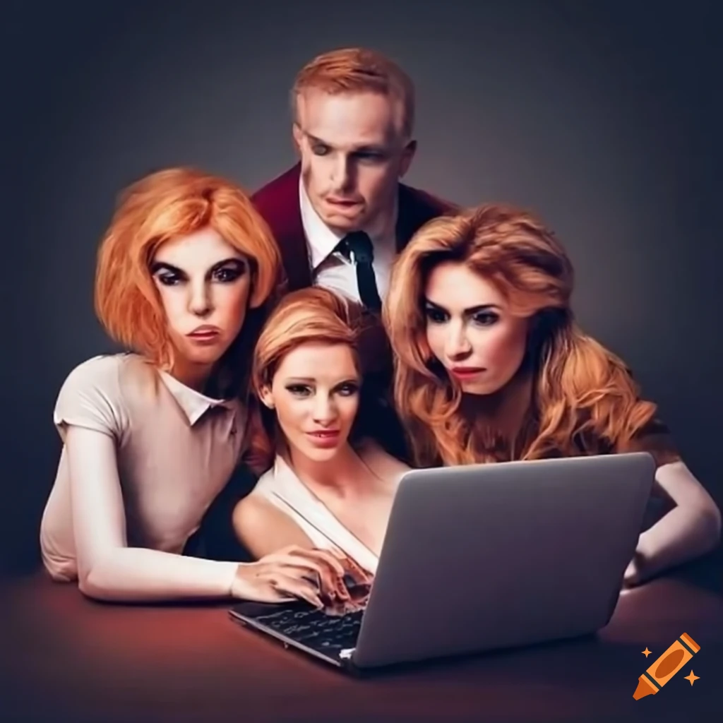 group photo of people posing as Charlie's Angels