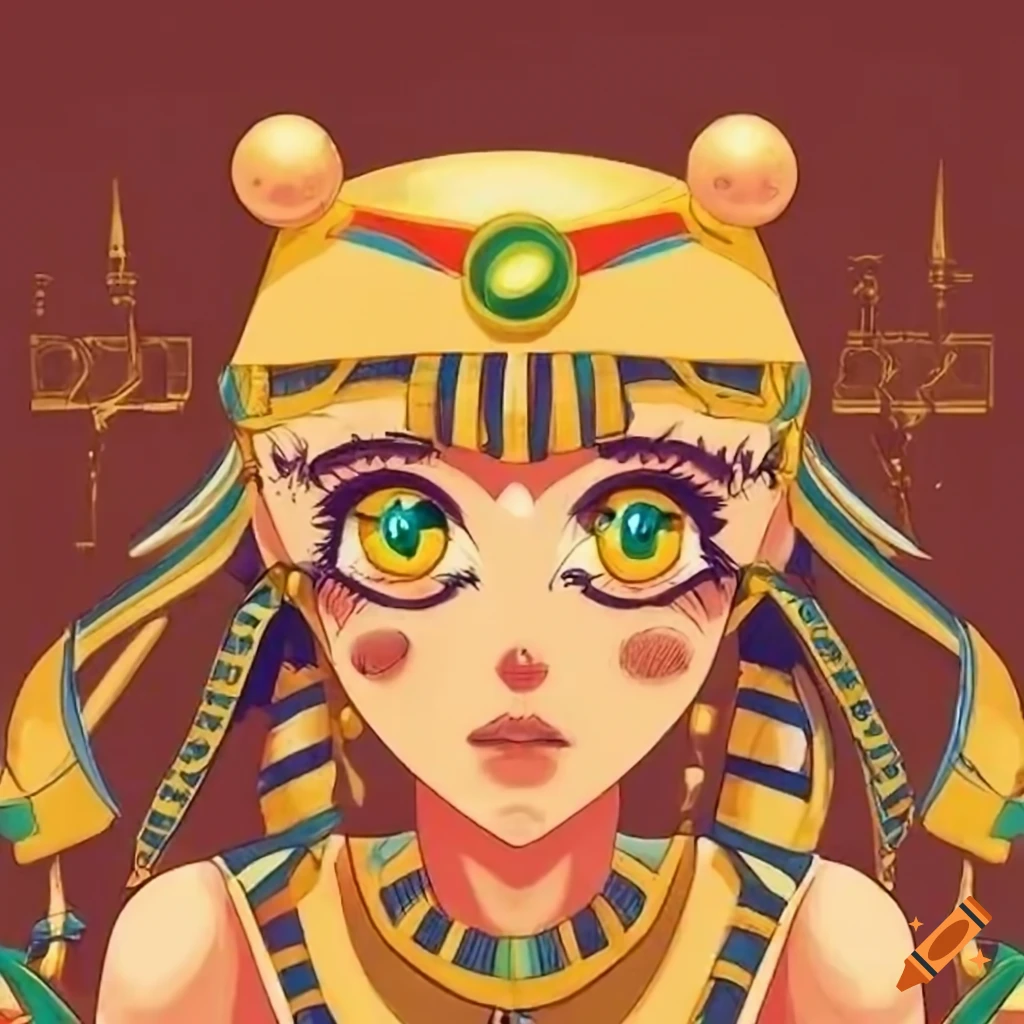 Sailor Moon in ancient Egyptian style