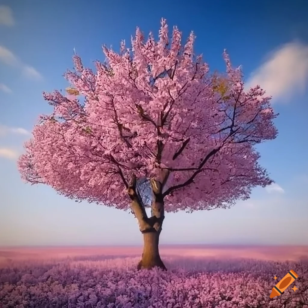 photo of a stunning tree with unique flowers