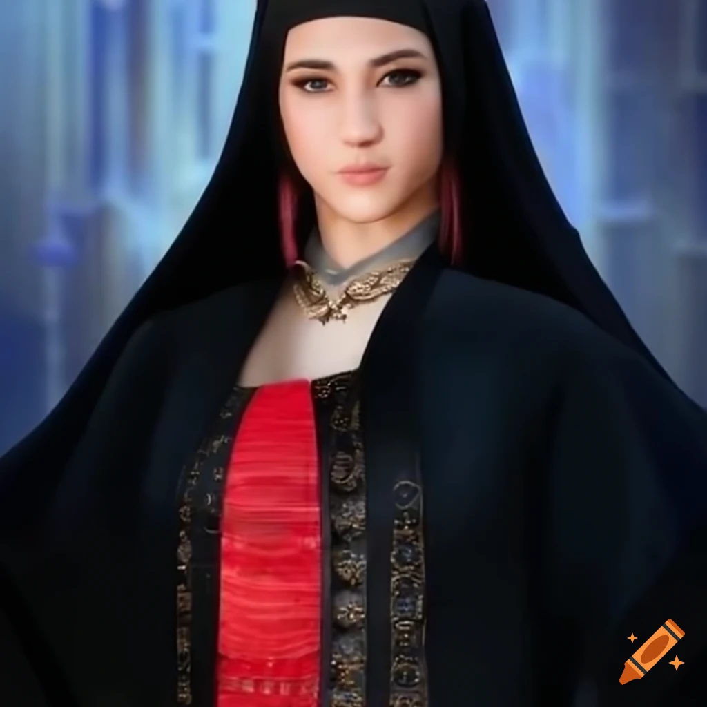 hyper realistic portrait of a person in orthodox dress