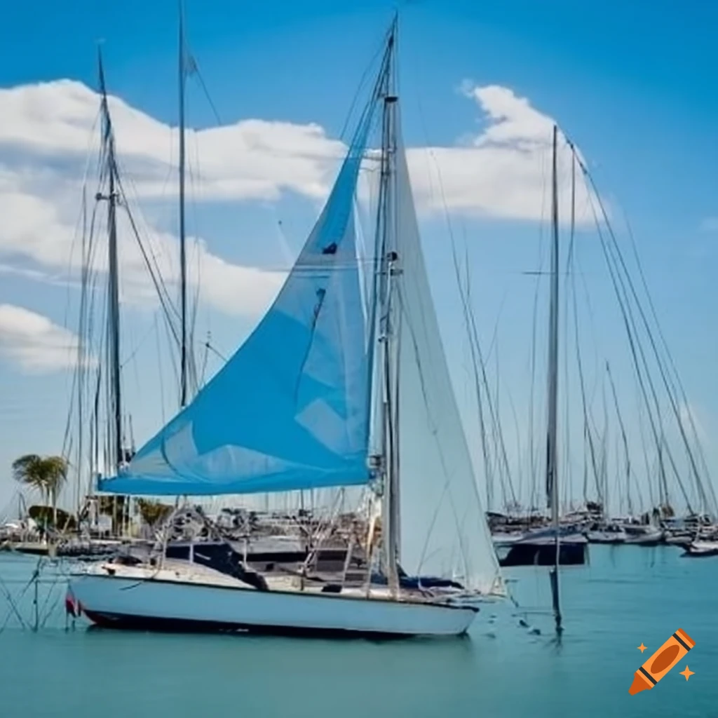 sailboat docked at Hervey Bay Marina, QLD