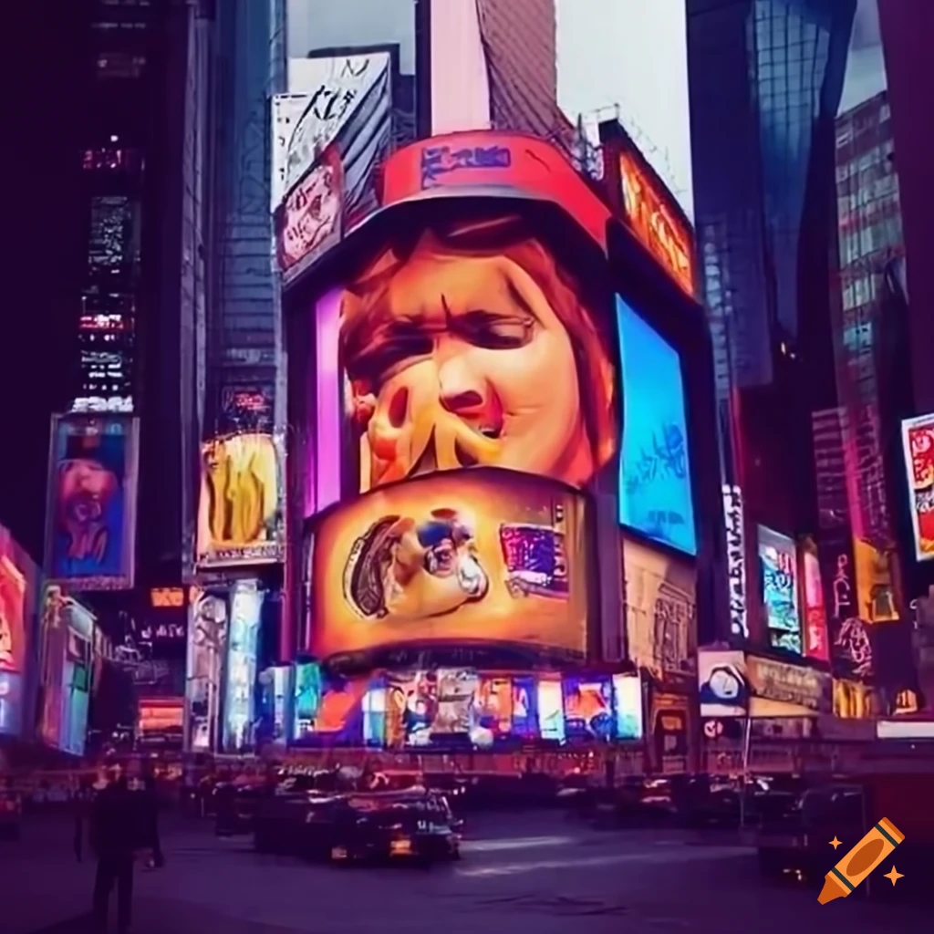 Neon Signs Advertising Com rciomix In Times Square On Craiyon Neon Signs Advertising Com rciomix In Times Square On Craiyon