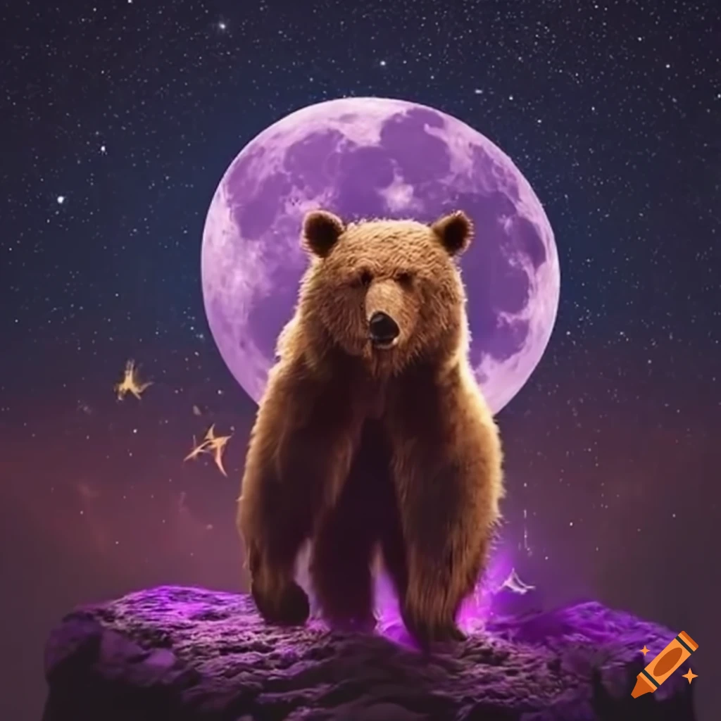 Fantasy wizard bear on Craiyon