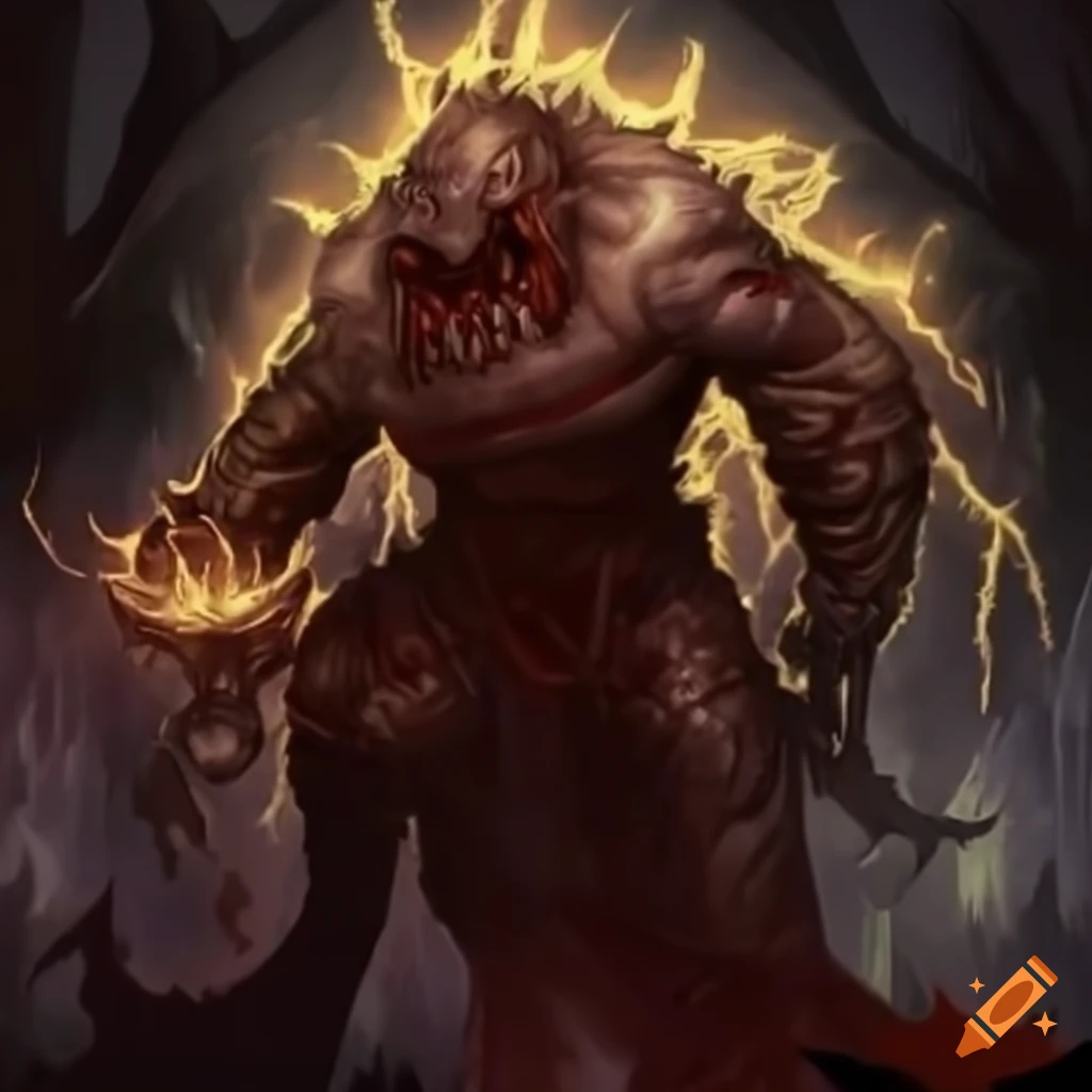 digital art of a powerful warlock