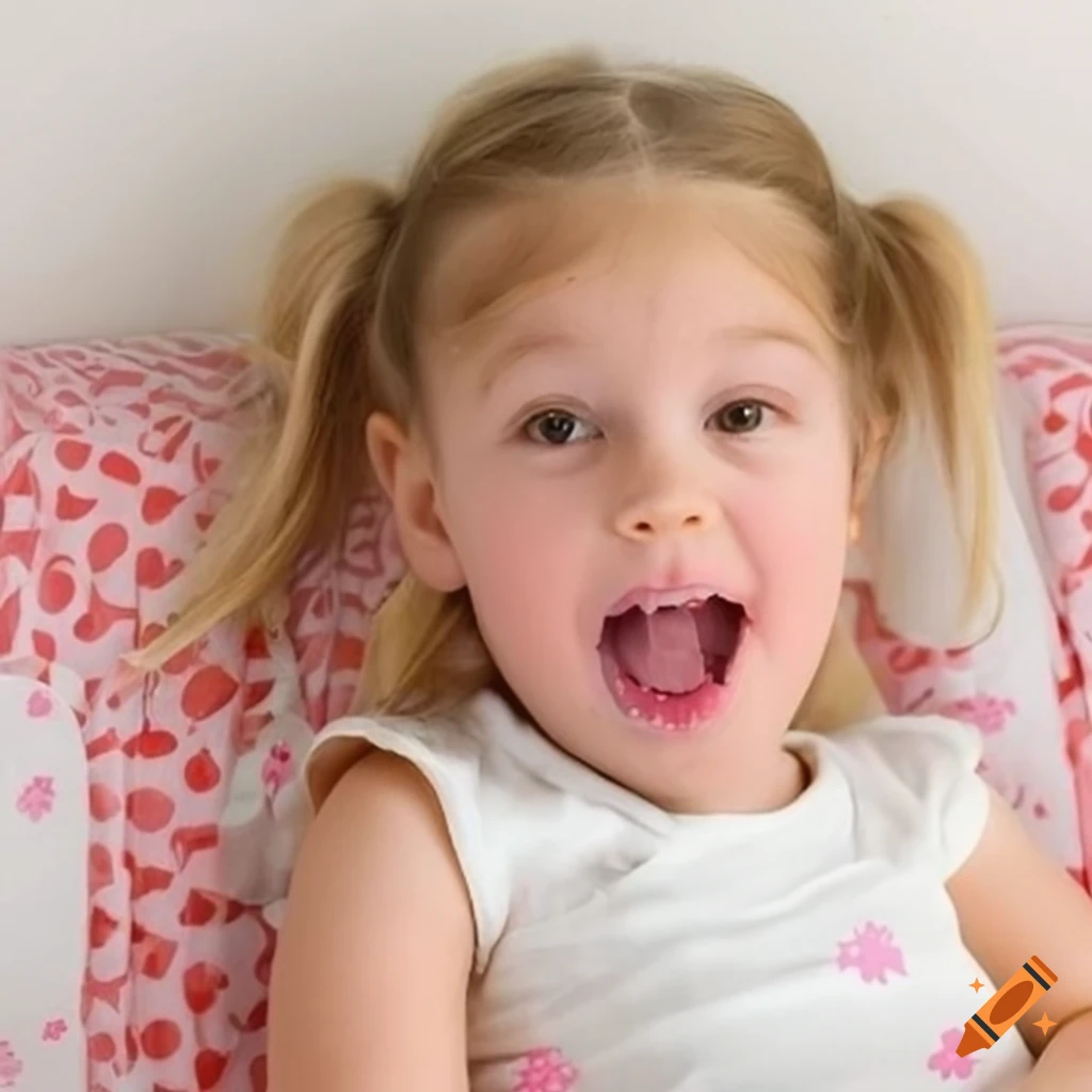 cute toddler girl eating a popcicle before bed time