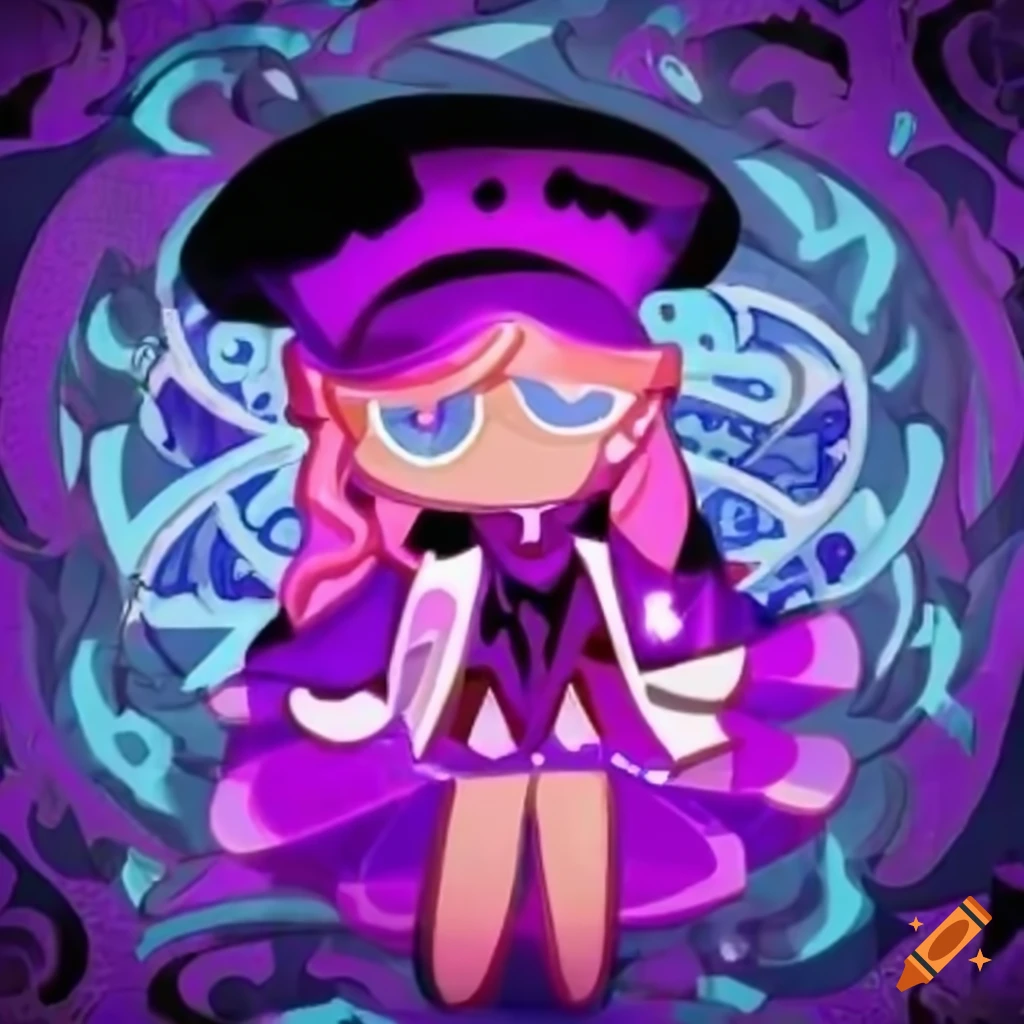 purple hypnotic character from Cookie Run game