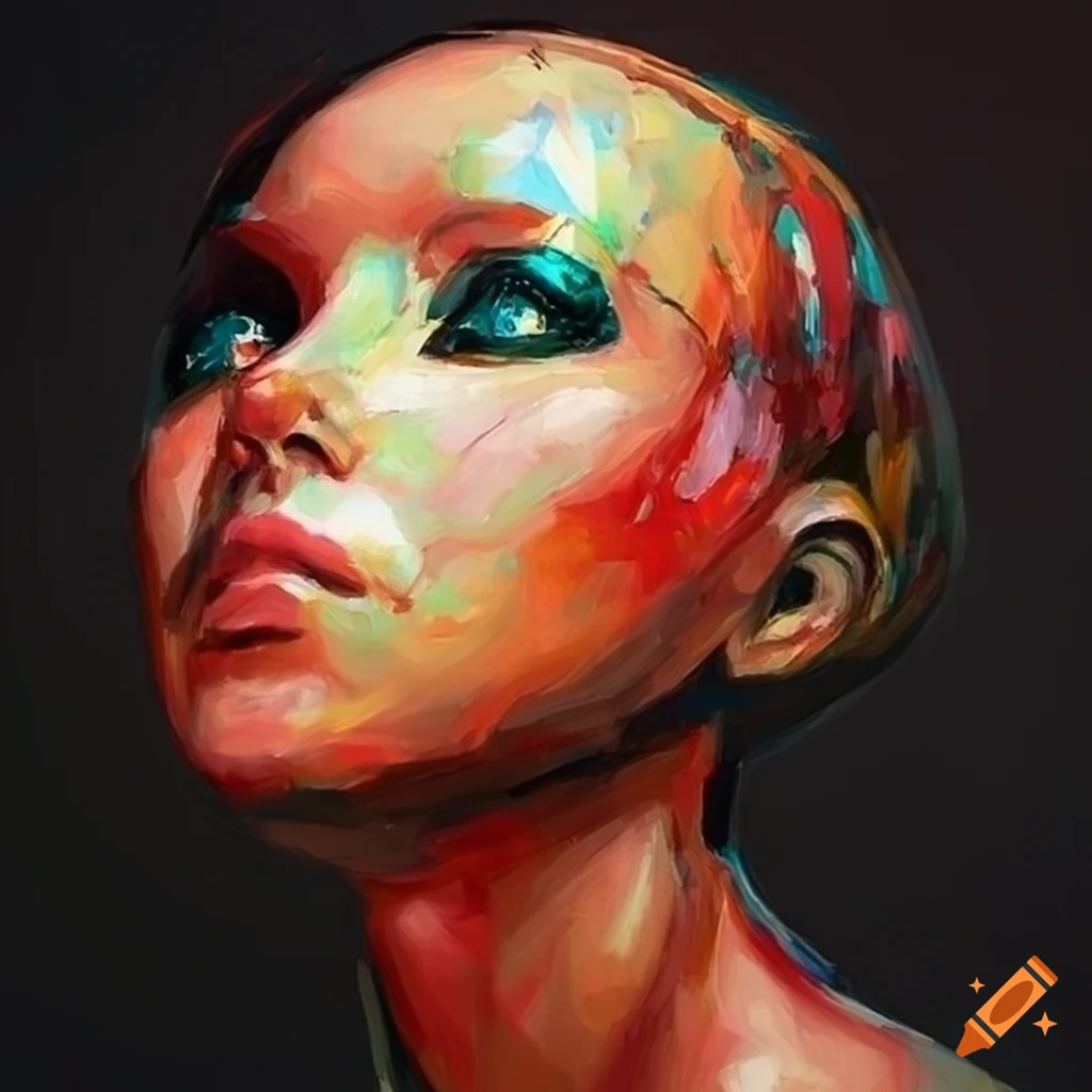 futuristic figurative painting