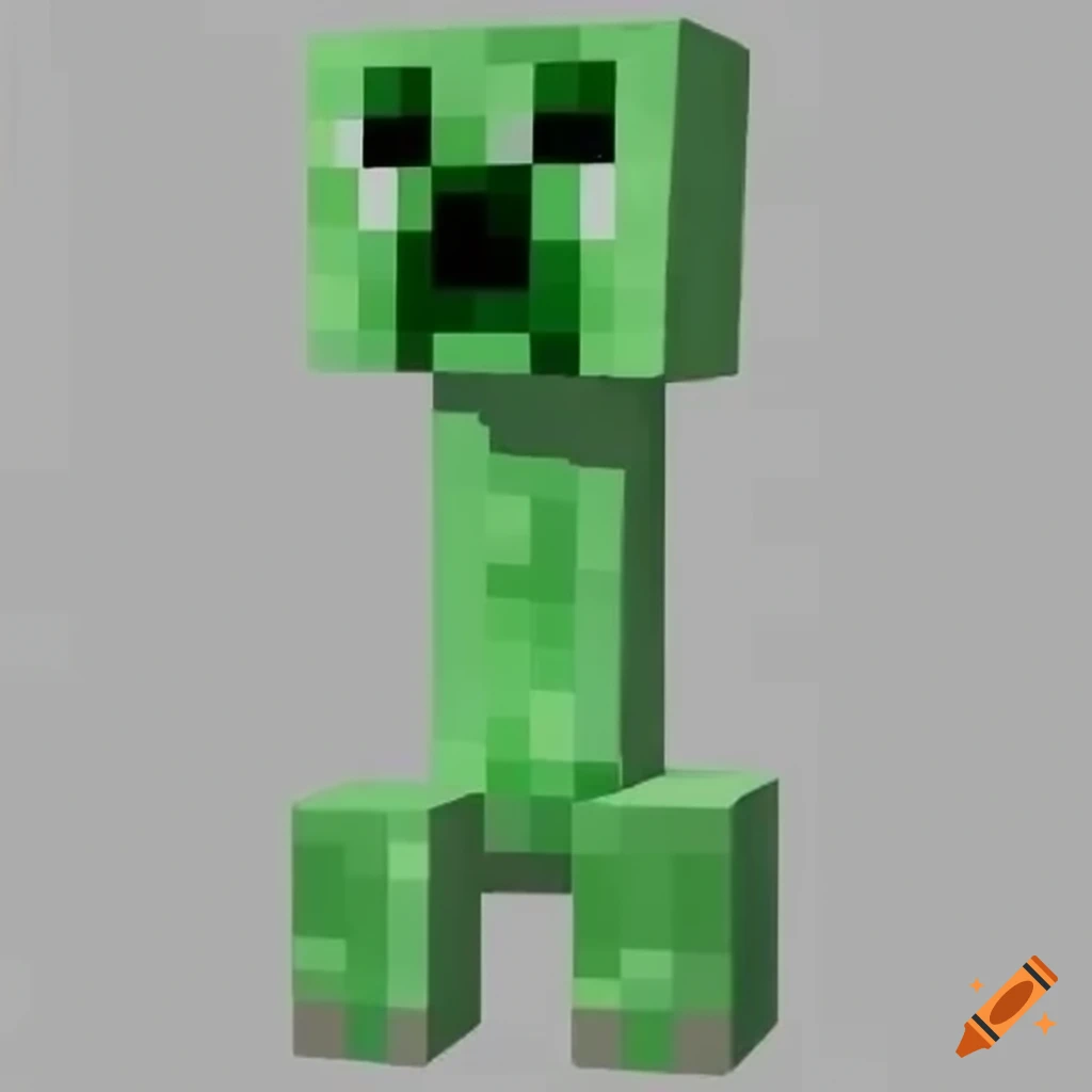 Pixel art of a creeper face from minecraft