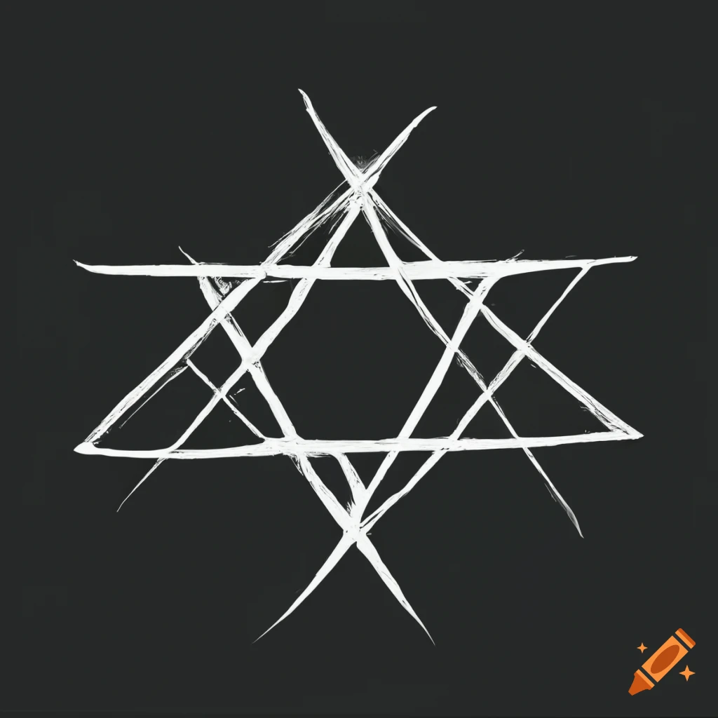 Spellcasting Symbol on black background
