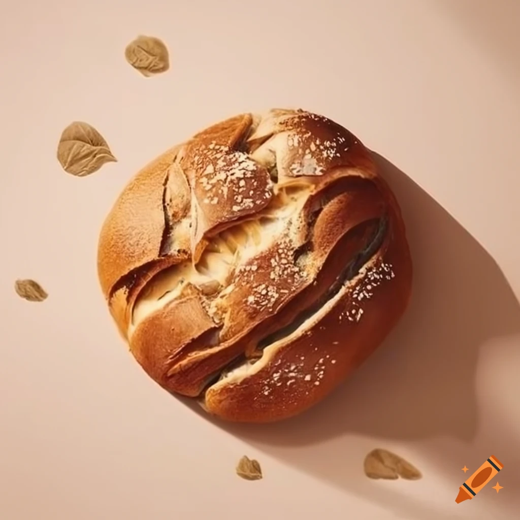 flatlay of delicious breads in natural daylight