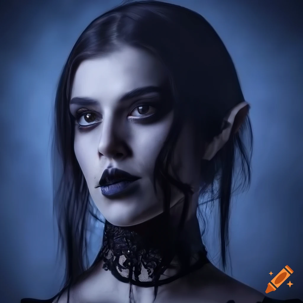 digital art of a dark elf warrior in a lacy corset