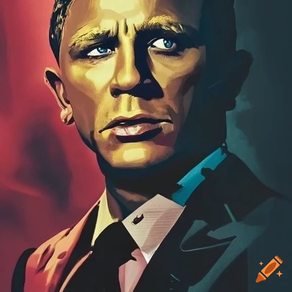 James bond movie poster on Craiyon