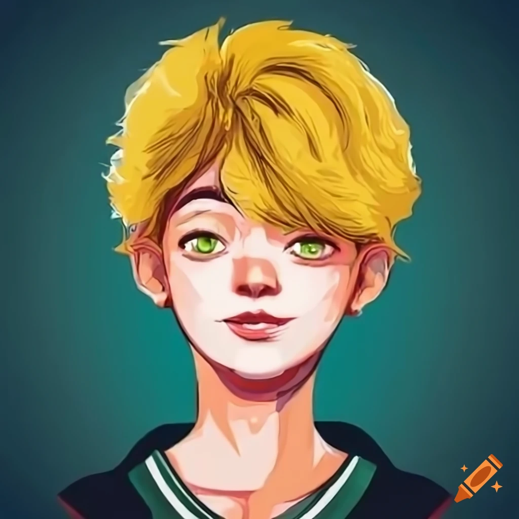 portrait of a friendly high school student