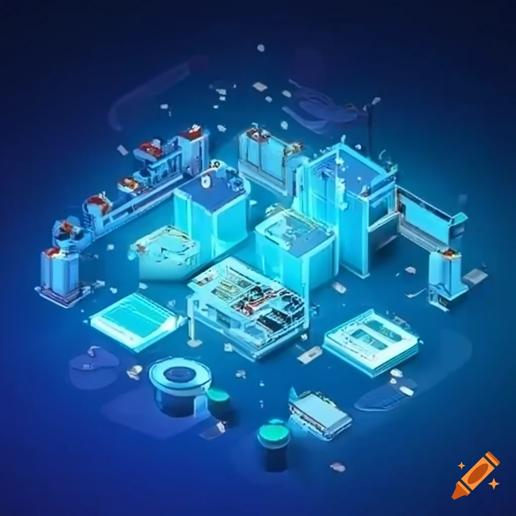 Technology software factory on Craiyon