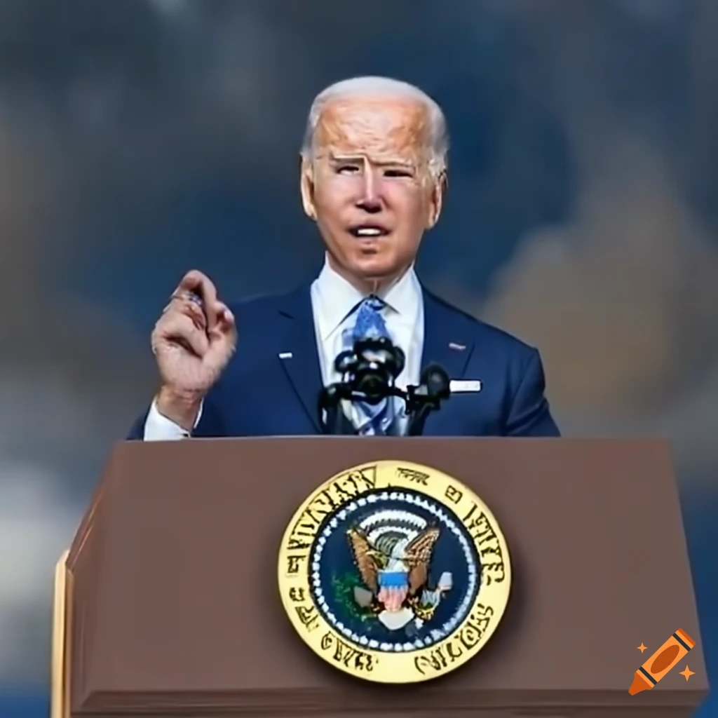 Joe Biden installing a tornado siren