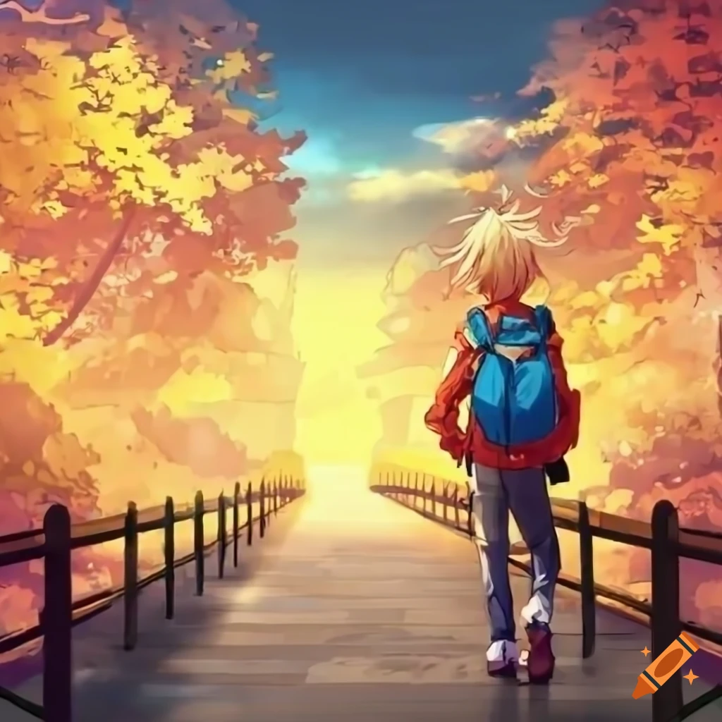 Kid Walking Anime, HD Png Download , Transparent Png Image - PNGitem