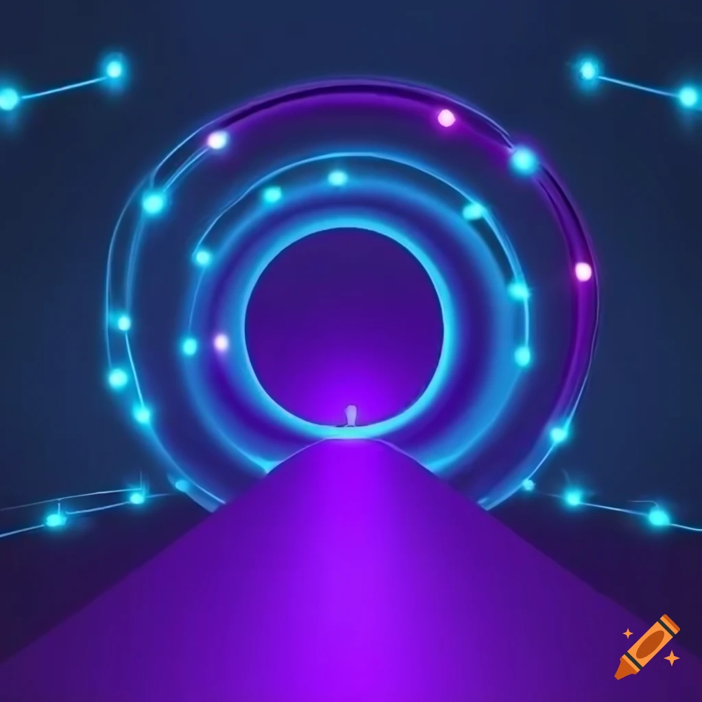gradient background with glowing letters GX