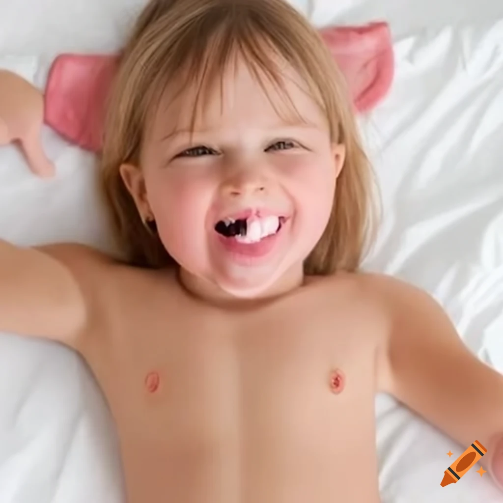 adorable toddler girl in a swimsuit