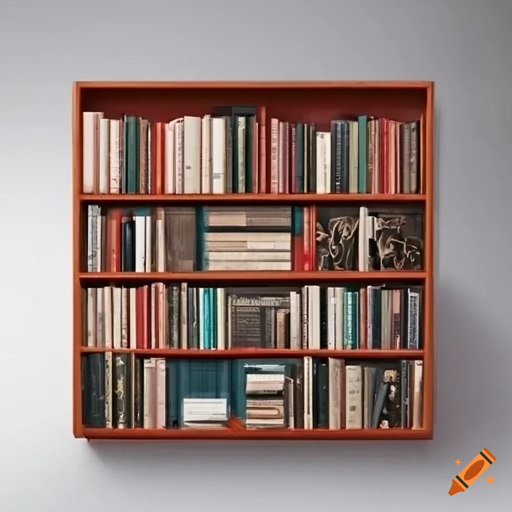 Bookshelf in a library