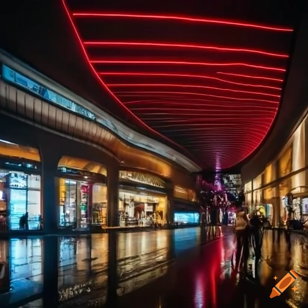 futuristic shopping mall