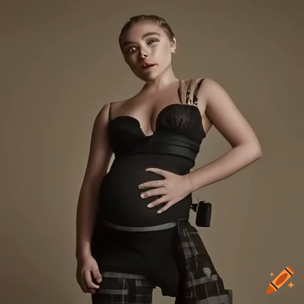 Florence Pugh as Yelena Belova with baby bump