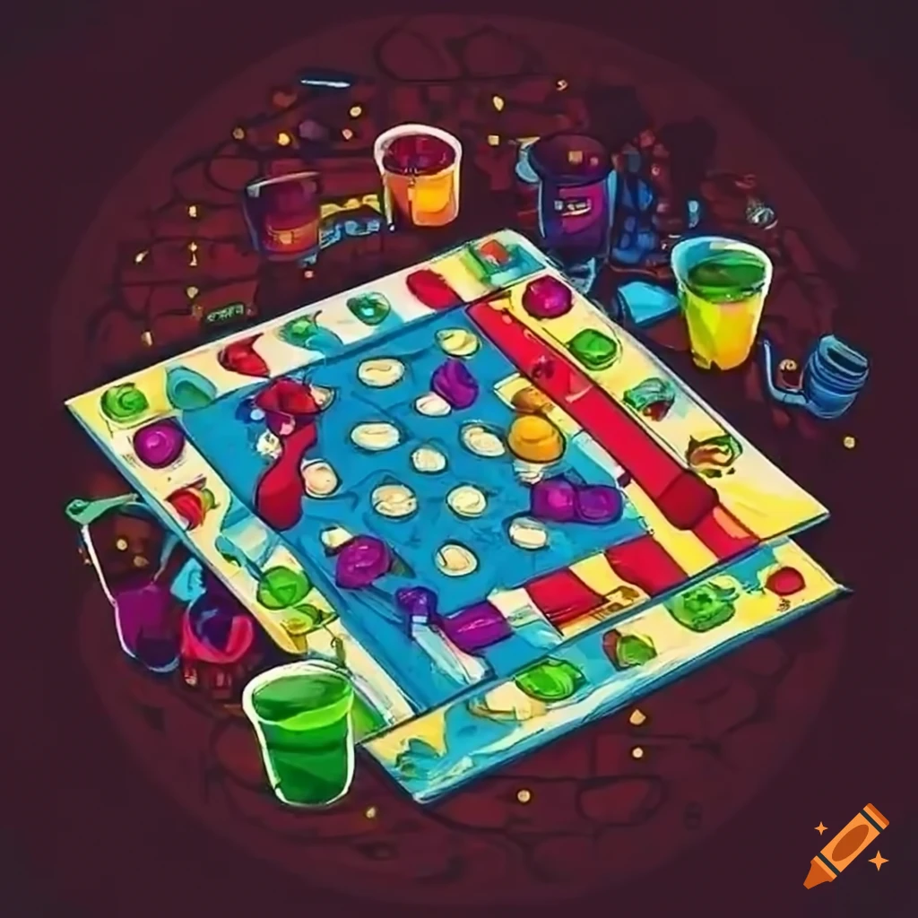 board-game-night-with-drinks-on-old-table-on-craiyon