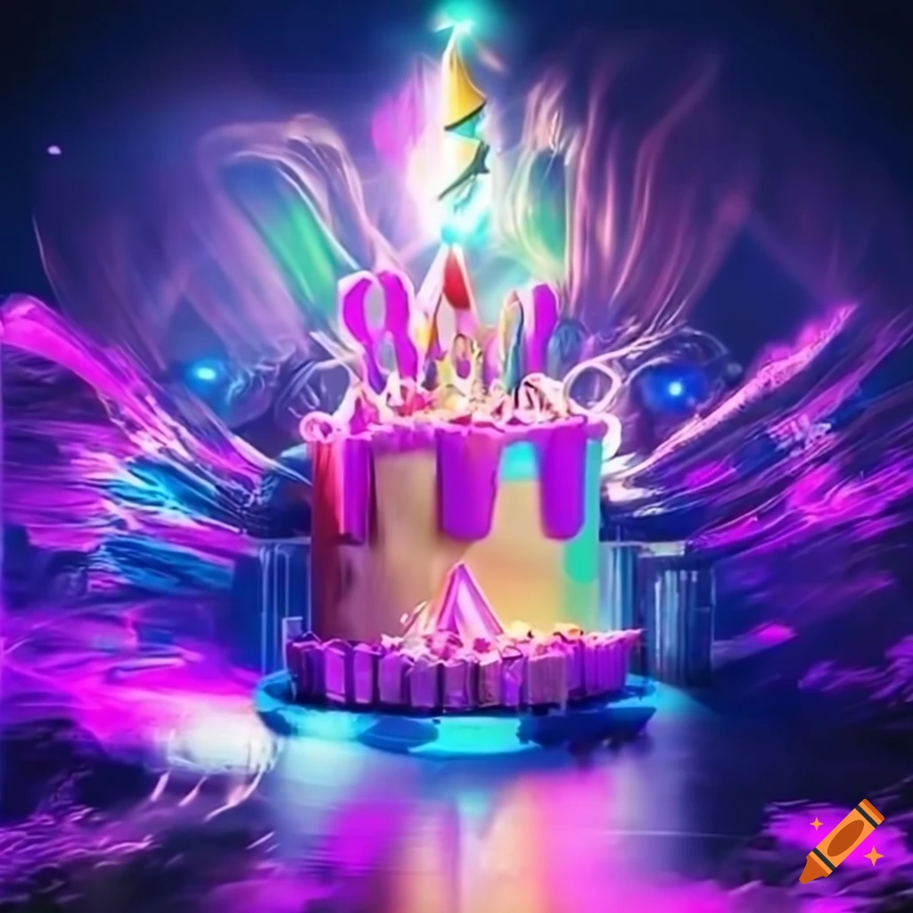 colorful 120-year celebration party invitation