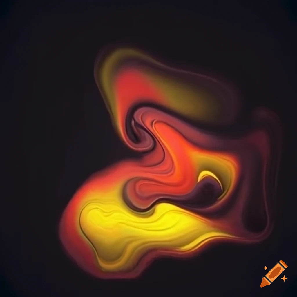 fluid art with monochrome colors