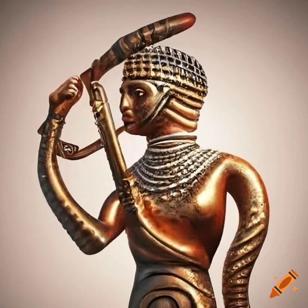 person playing the sistrum