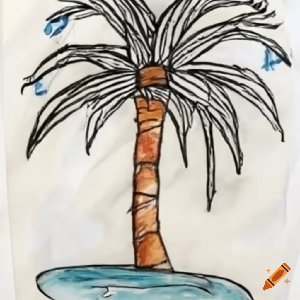 Drawing Coconut Trees in Ink by Easydrawforkids on DeviantArt