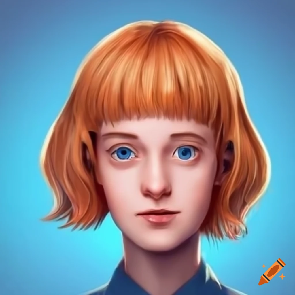Realistic depiction of penny from inspector gadget anime on Craiyon