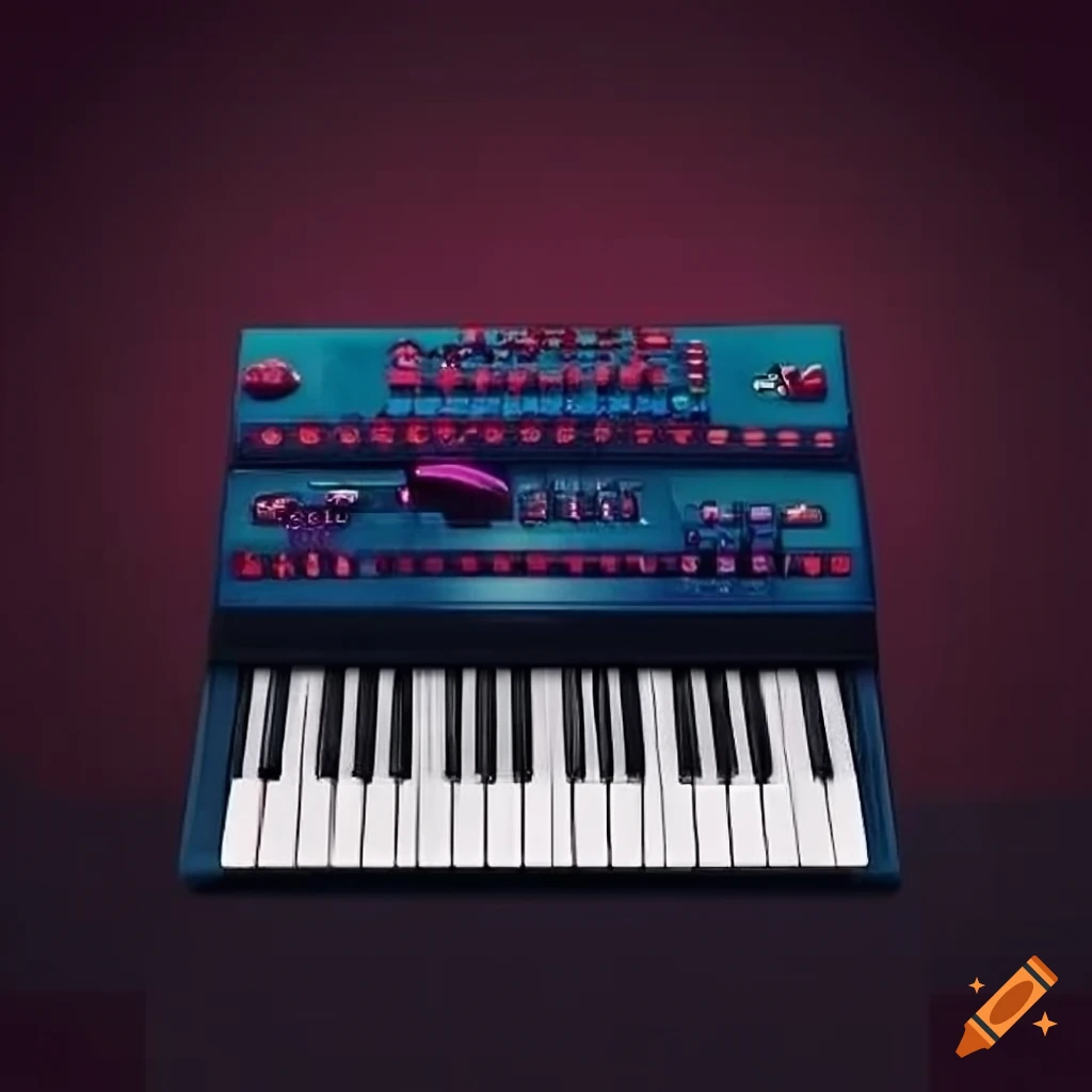 Synthesizer instrument on Craiyon
