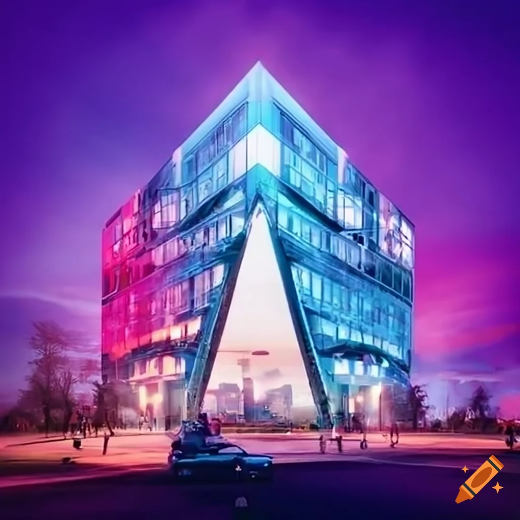 image of a futuristic and diverse college campus
