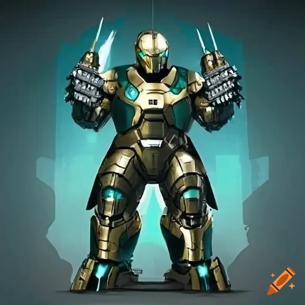 Megalon wearing hulk buster armor