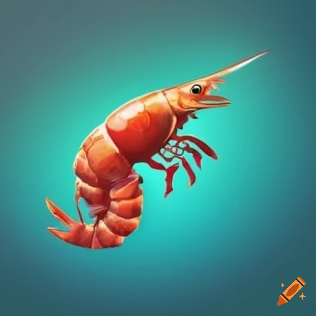 logo for a shrimp themed resort