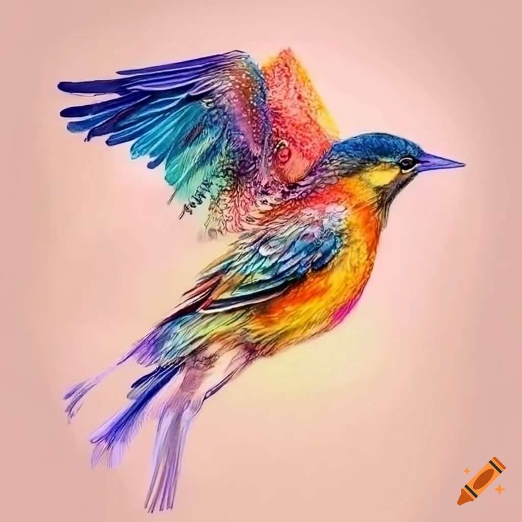 intricate bird design artwork